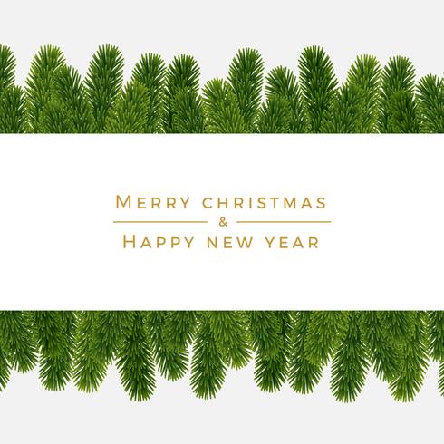 Christmas fir background, realistic look, holiday design vector