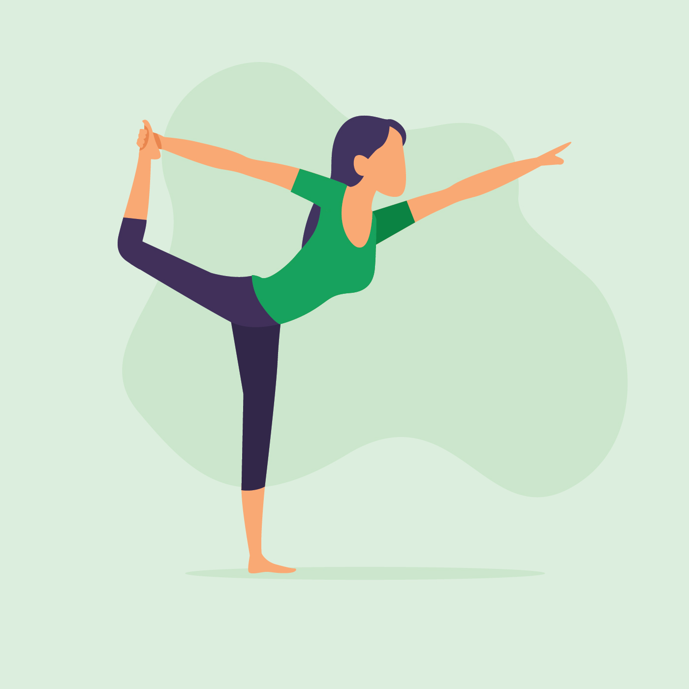 Woman In Yoga Pose 266132 Vector Art At Vecteezy