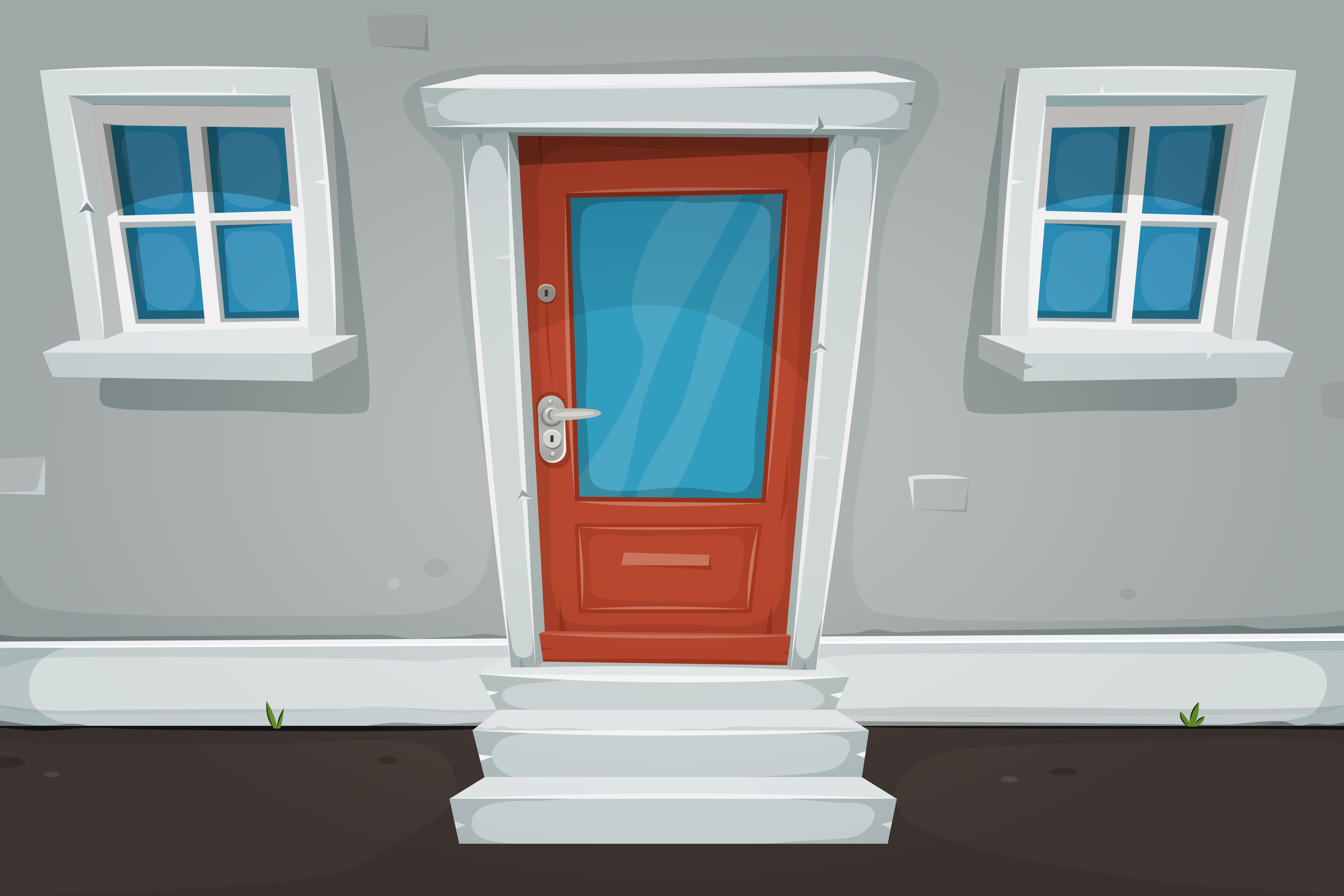 Puerta de la casa de dibujos animados y ventanas en la calle 266138 Vector en Vecteezy Puerta de la casa de dibujos animados y ventanas en la calle 266138 Vector en Vecteezy