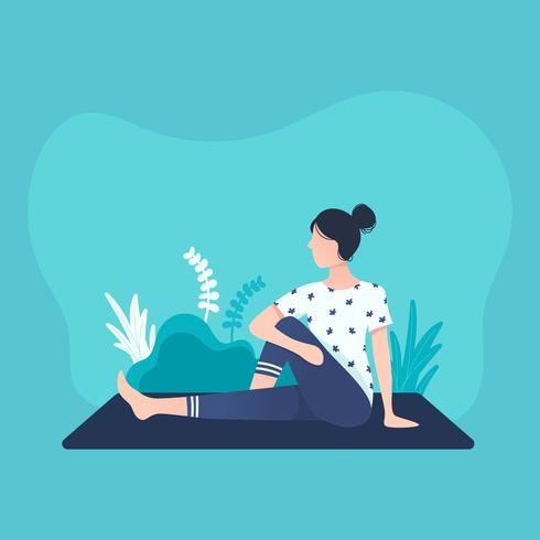 Yoga Class Vector