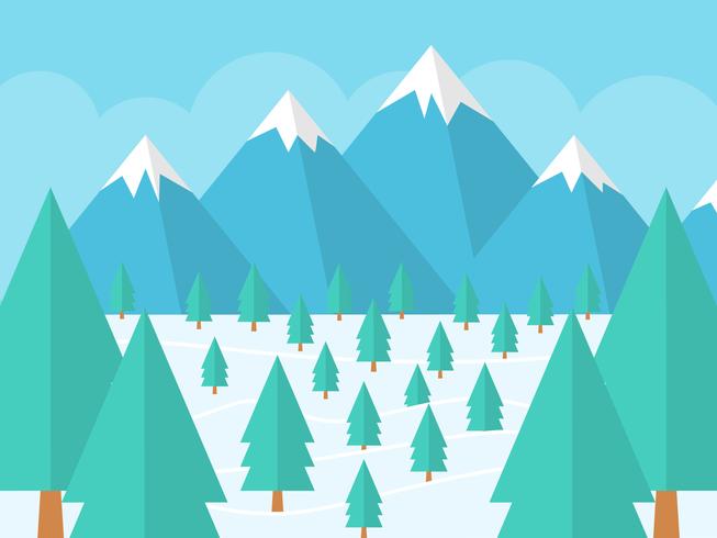 Cute Winter Forest Vectors - Download Free Vectors, Clipart Graphics & Vector Art