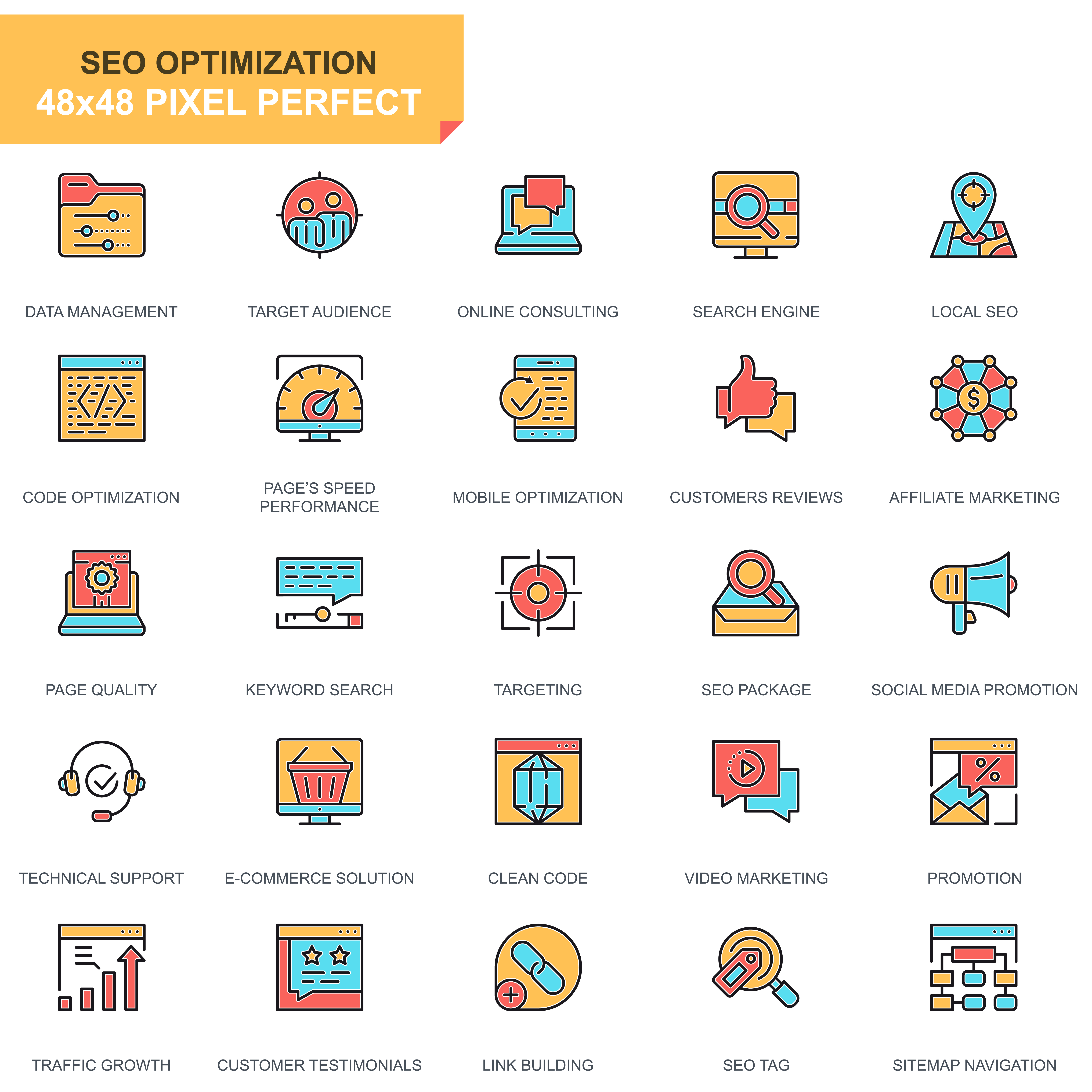 Seo And Web Optimization Icon Set Vector Art At Vecteezy Seo And Web Optimization Icon Set Vector Art At Vecteezy