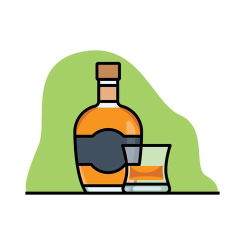 Bourbon illustration vector