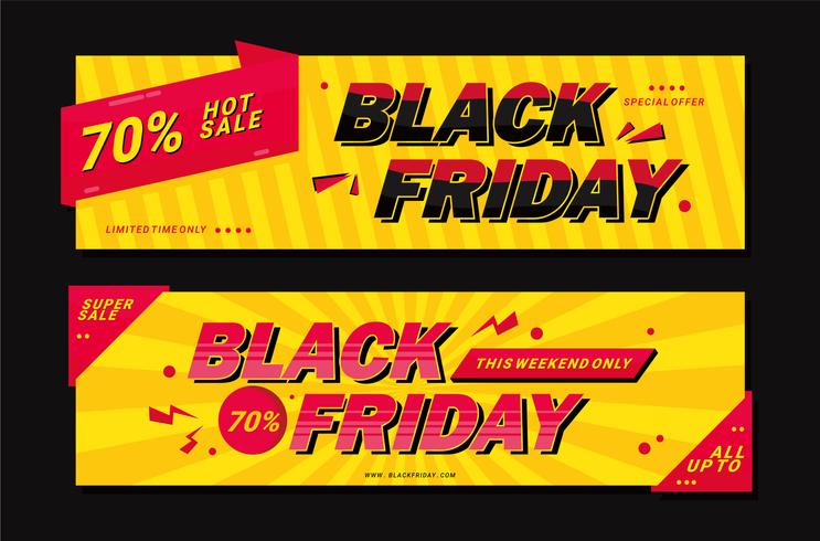 Black Friday Banner vector