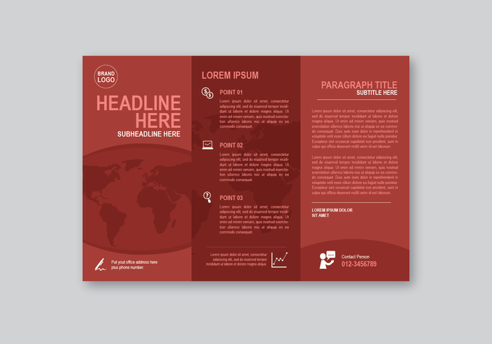 Professional Brochure Template vector