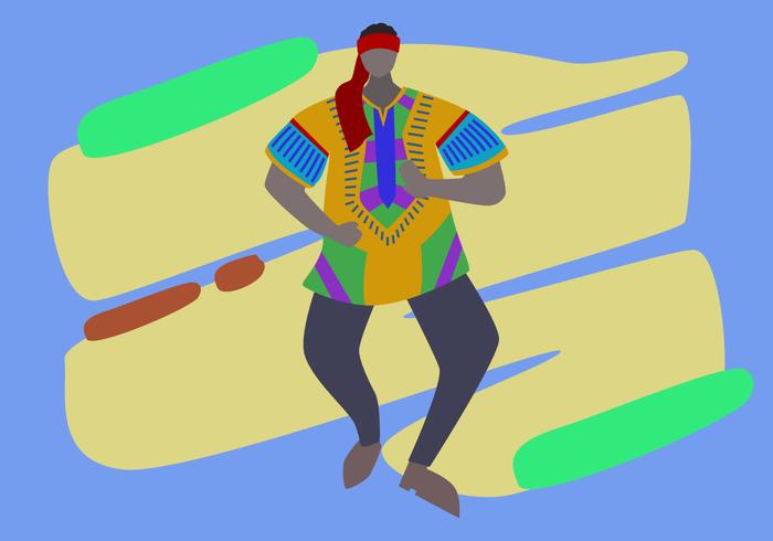 Outstanding Man In Dashiki Vectors