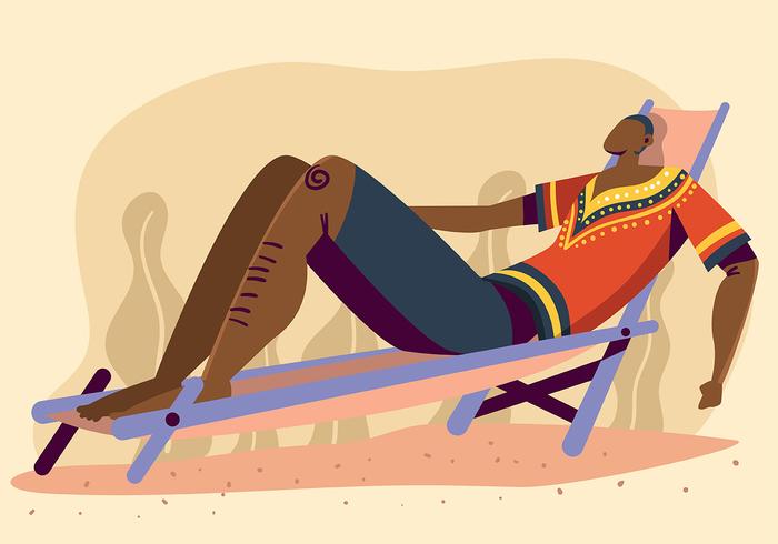 Hombre en Dashiki vector