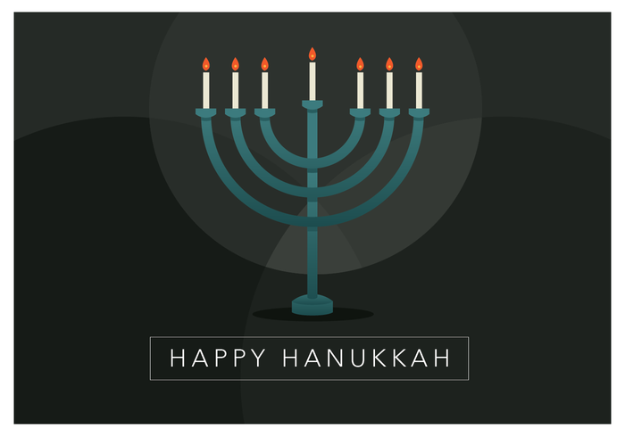 Vela feliz de Hanukkah vector