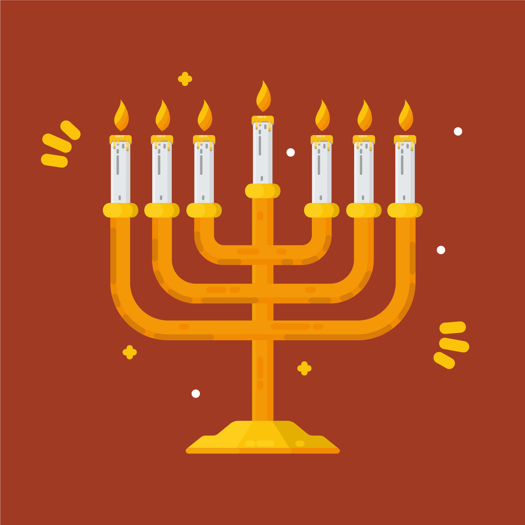 Menorah Vector 266362 Vector Art at Vecteezy