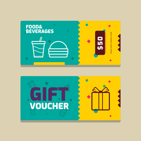 Gift Voucher Vector Template