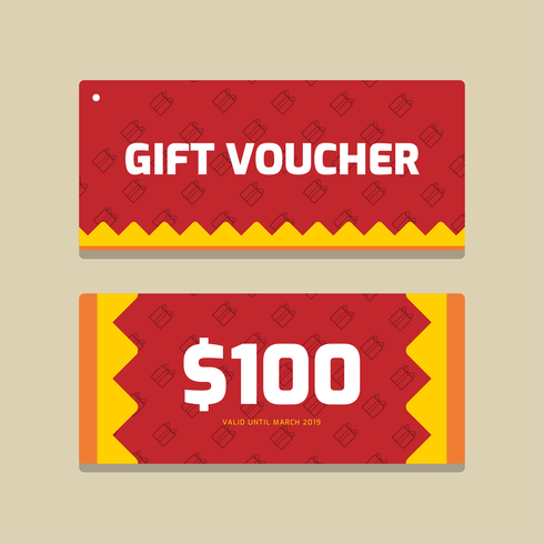 Gift Voucher Vector Template