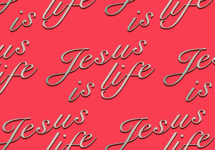 jesus lettering pattern vector