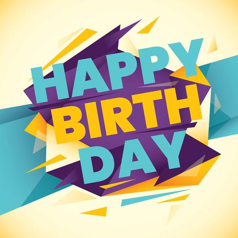 Birthday card vector