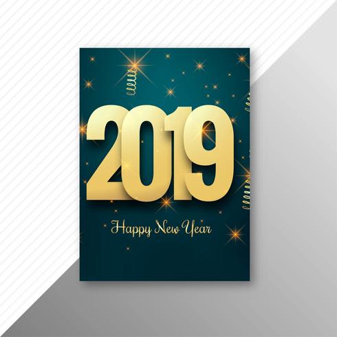 2019 text brochure celebration template background vector