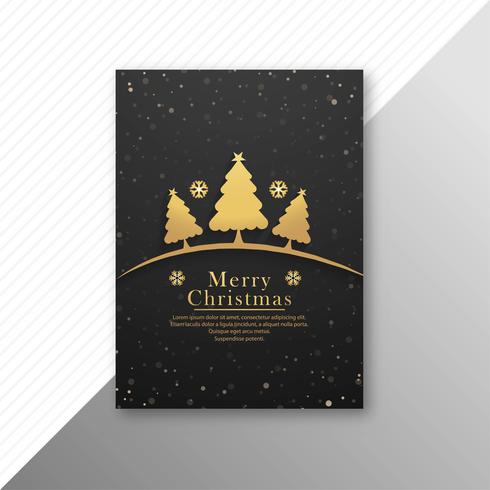 Beautiful colorful marry christmas party flyer template design v vector