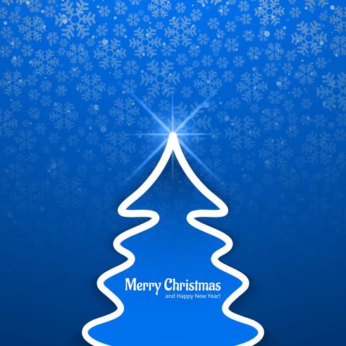 Beautiful festival merry christmas tree card background 266485 Vector ...