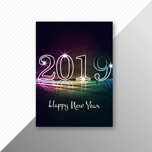 2019 text brochure celebration template background vector