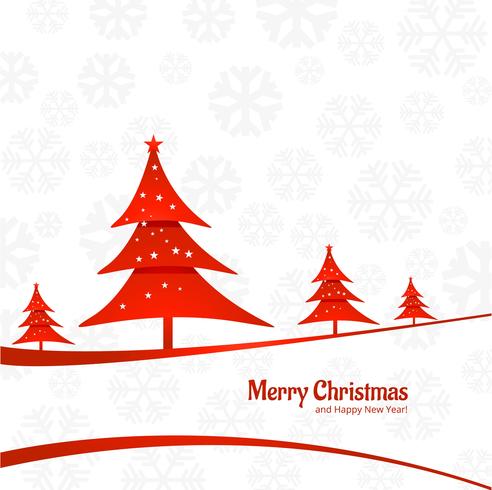 Elegant Colorful Merry Christmas Tree Card Background Vector Download Free Vectors Clipart Graphics Vector Art