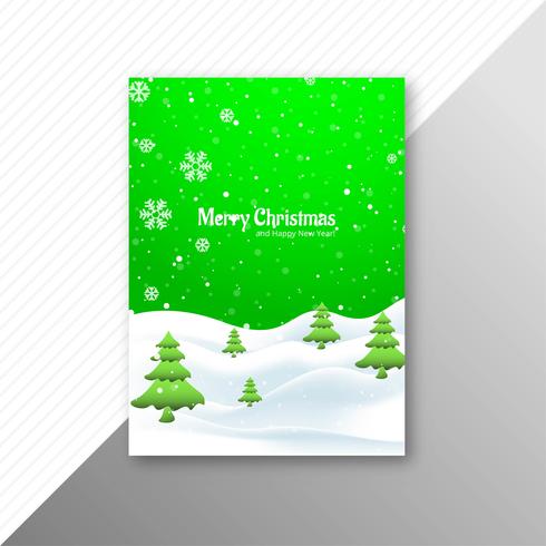 Merry Christmas party flyer template background vector