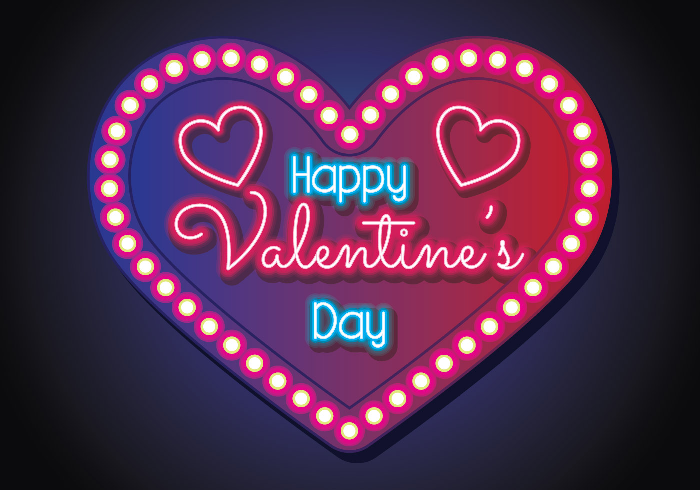 Neon Valentine Background 266608 Vector Art at Vecteezy