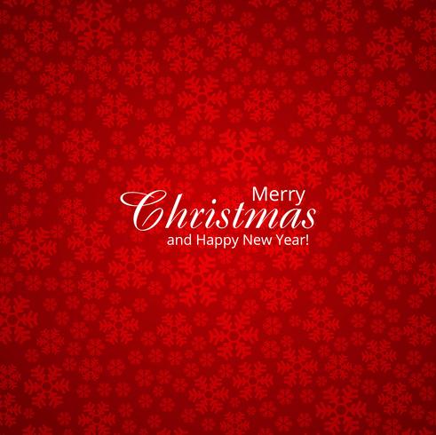 Snowflake decorative merry christmas card background vector