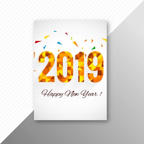 2019 text brochure celebration template background vector