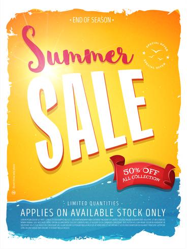 Summer Sale Template Banner vector