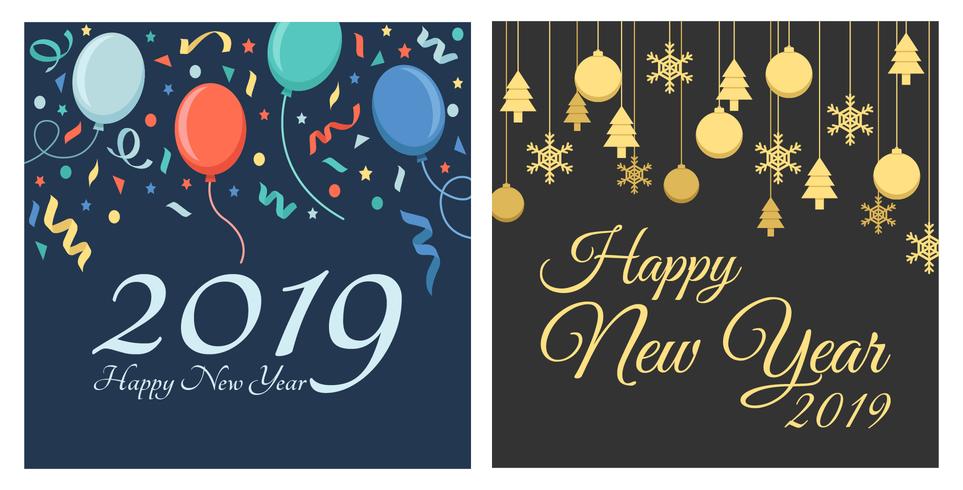 Happy New Year Instagram Post vector