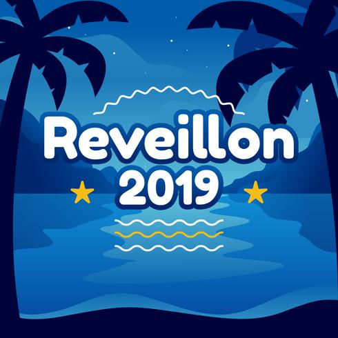 Reveillon Poster Design vector