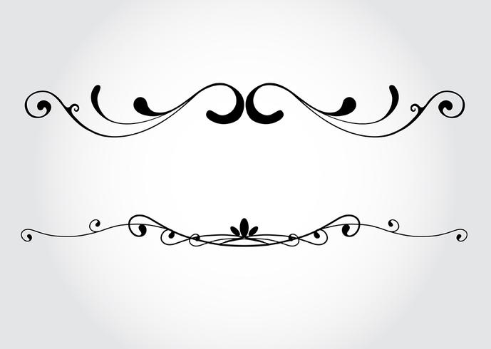 Vector decorative design elements