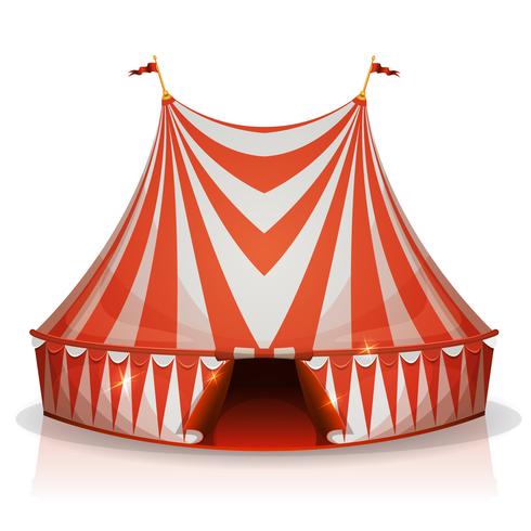 Tienda de circo Big Top vector