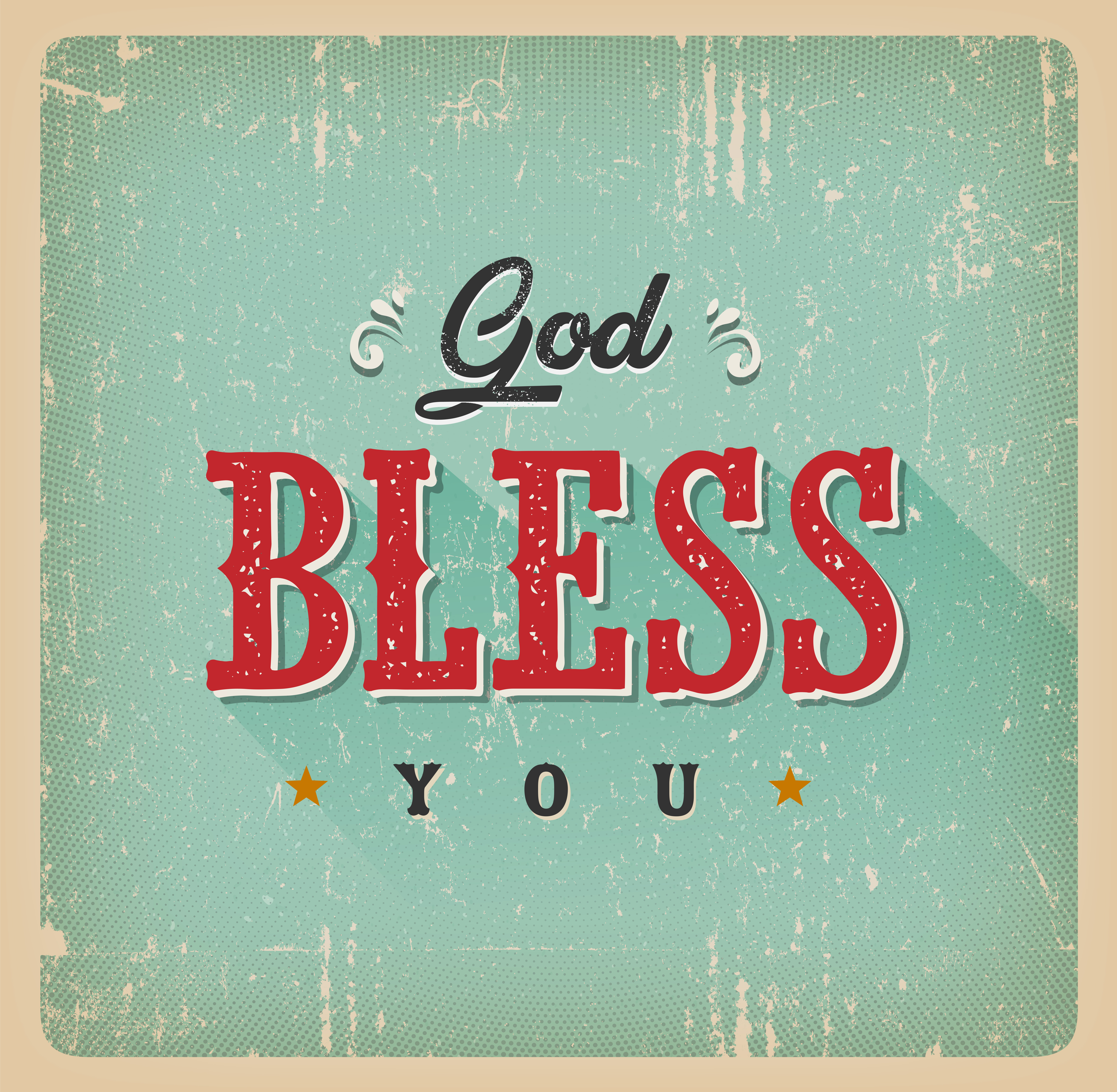Free Printable God Bless You Cards