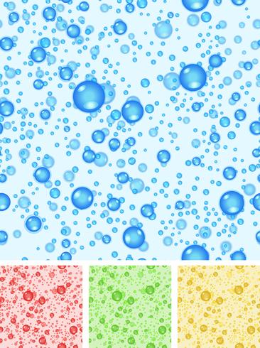 Fondo de burbujas de agua sin costura vector