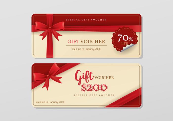 Gift Voucher Templates vector