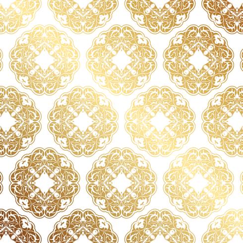 Decorative gold pattern background  vector