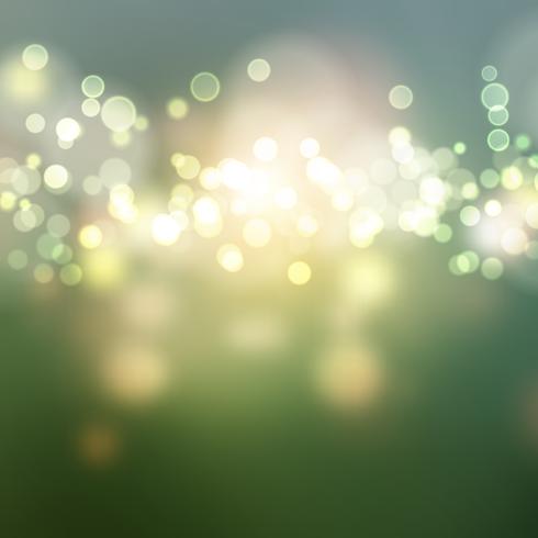 Fondo de luces bokeh verde vector