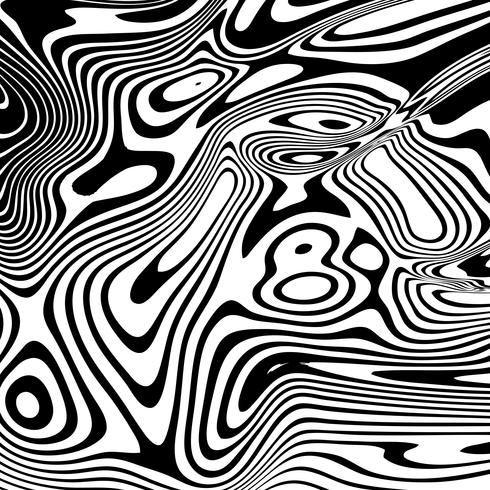 Diseño de lineas deformadas abstractas. vector