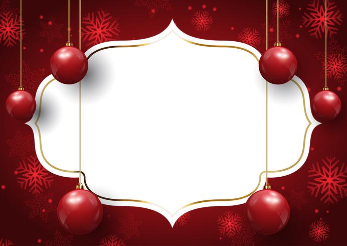 Christmas bauble background  vector