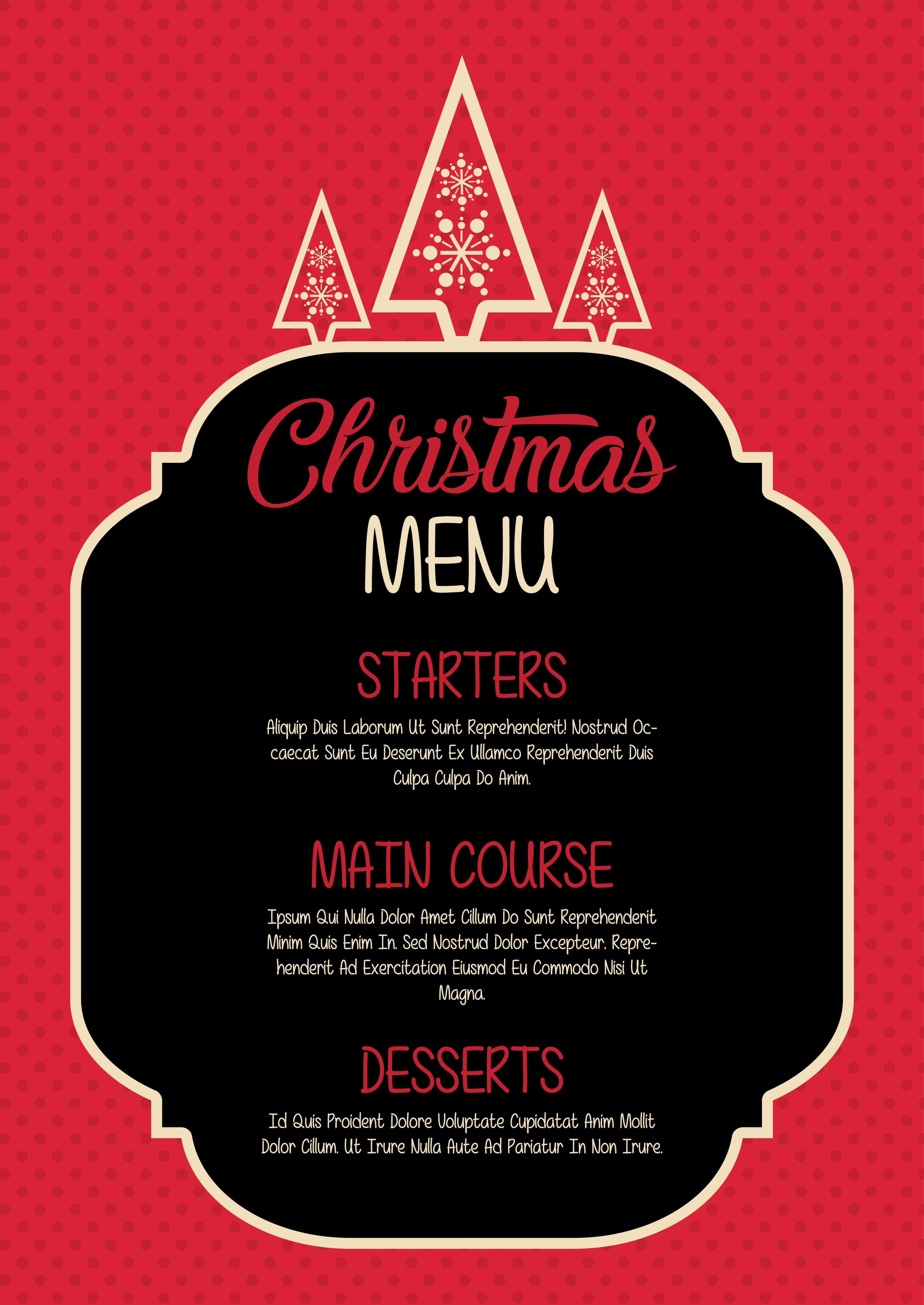 Christmas Menu Design Background Free Vector Free Vector Freepik - Gambaran