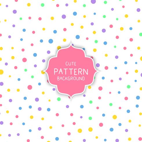 Cute circle pattern background  vector