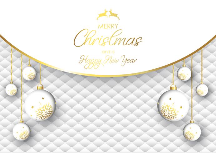 Luxurious Christmas bauble background vector