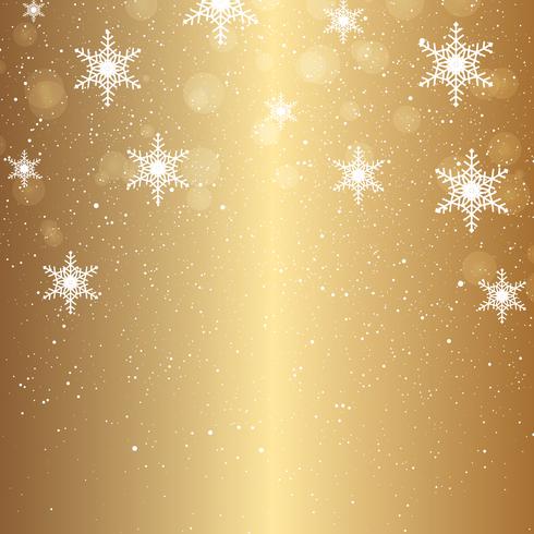 Christmas background of falling snowflakes  vector