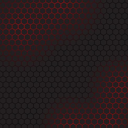 Fondo abstracto con diseño hexagonal. vector