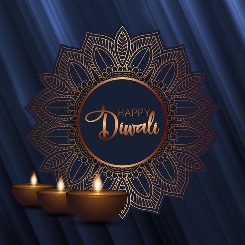 Decorative Diwali background vector