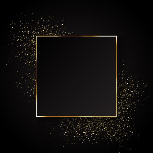 Elegante fondo dorado brillante. vector