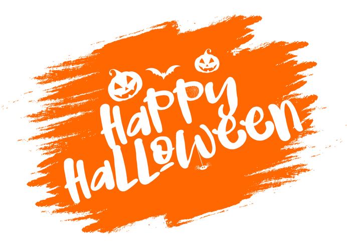 Grunge Halloween typography background  vector