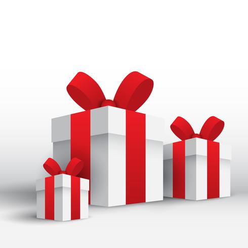 Christmas gift background vector