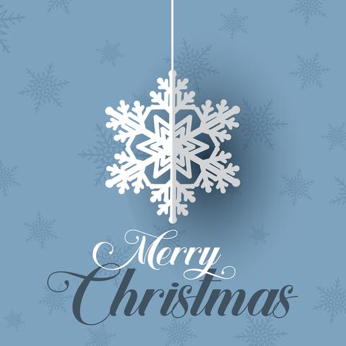 Christmas snowflake background vector