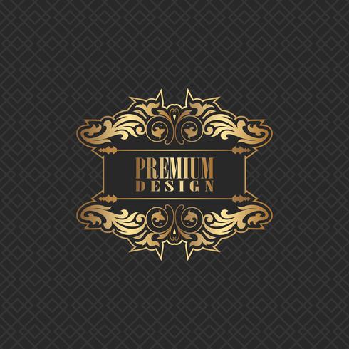 Elegant background design with premium logo vector