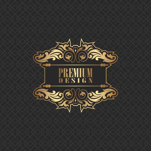 Elegant background design with premium logo vector